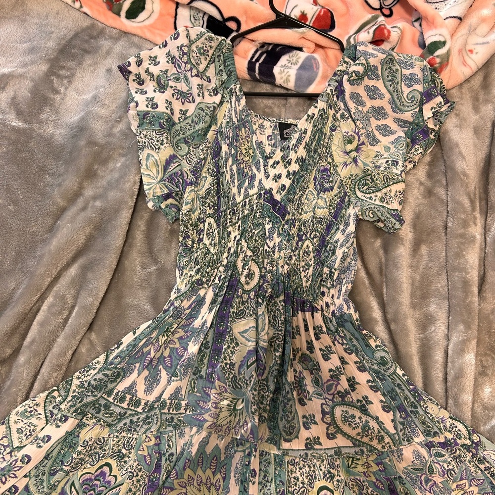 Floral Paisley Print Dress